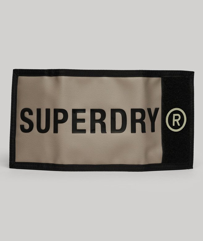 Superdry Cartera Plegable De Lona De Diseño Tríptico