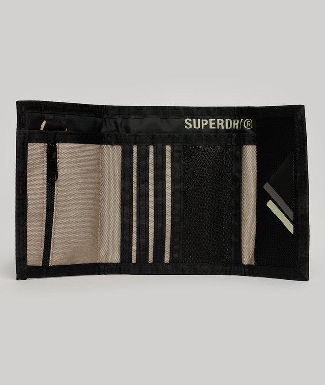 Superdry Cartera Plegable De Lona De Diseño Tríptico