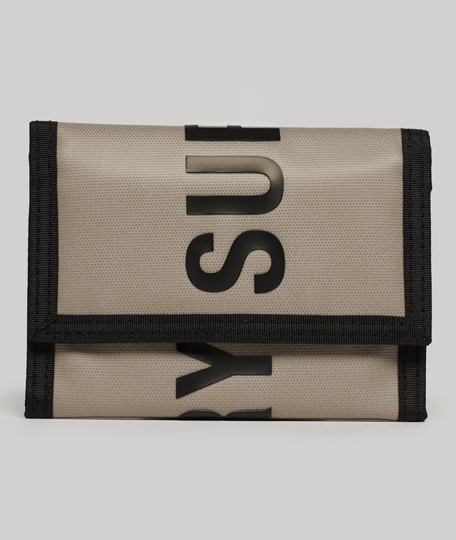 superdry Cartera plegable de lona de diseño tríptico