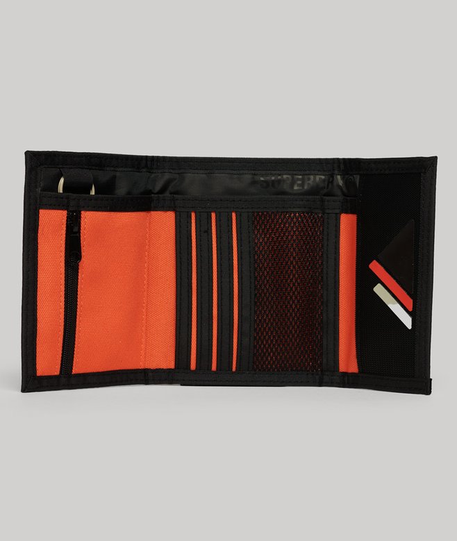 Superdry Cartera Plegable De Lona De Diseño Tríptico