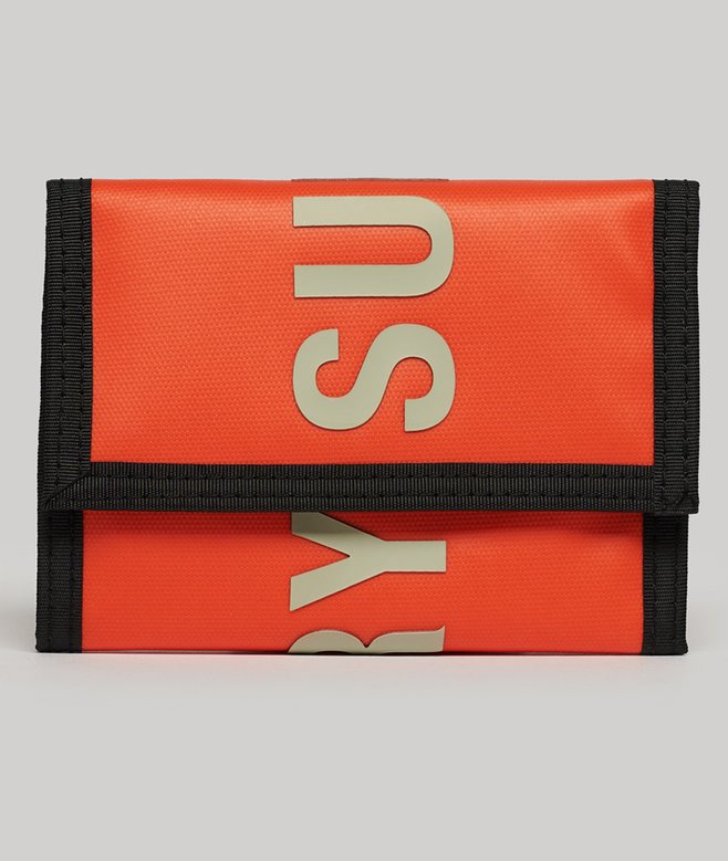 superdry Cartera plegable de lona de diseño tríptico