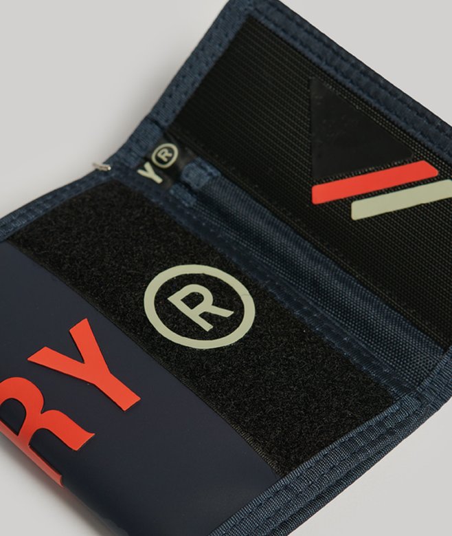 Superdry Cartera Plegable De Lona De Diseño Tríptico