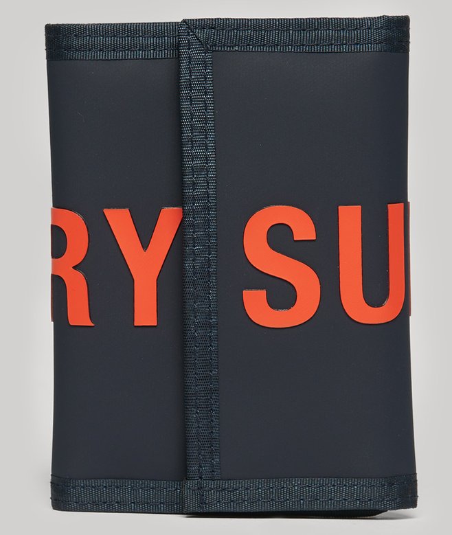 superdry Cartera plegable de lona de diseño tríptico