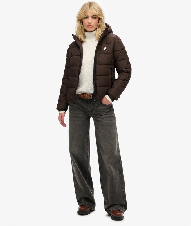 Superdry Cazadora Acolchada Con Capucha Spirit Sports