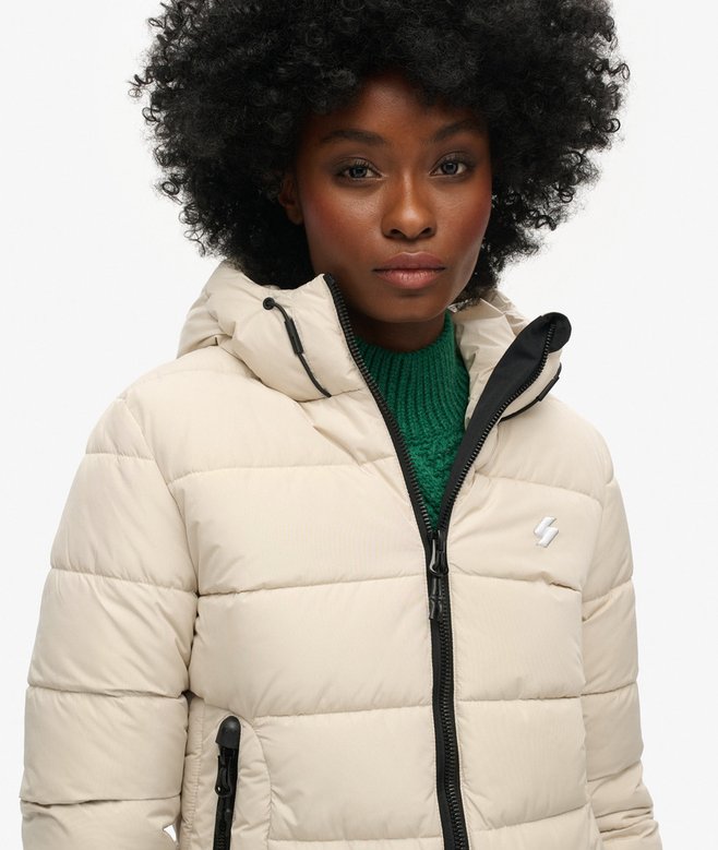 Superdry Cazadora Acolchada Con Capucha Spirit Sports