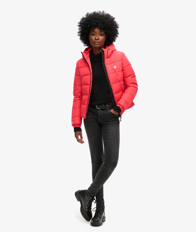 Superdry Cazadora Acolchada Con Capucha Spirit Sports