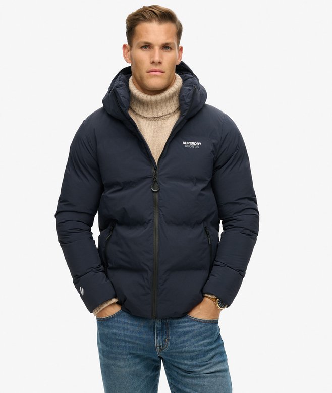 Superdry Cazadora Acolchada De Corte Cuadrado Con Capucha
