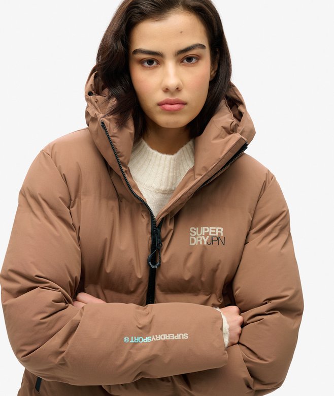 Superdry Cazadora Acolchada De Corte Cuadrado Con Capucha