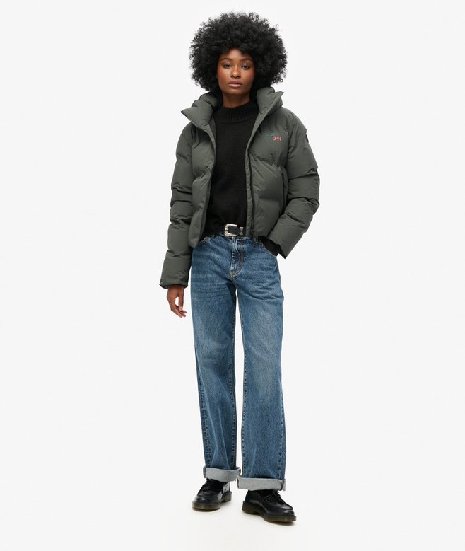 Superdry Cazadora Acolchada De Corte Cuadrado Con Capucha