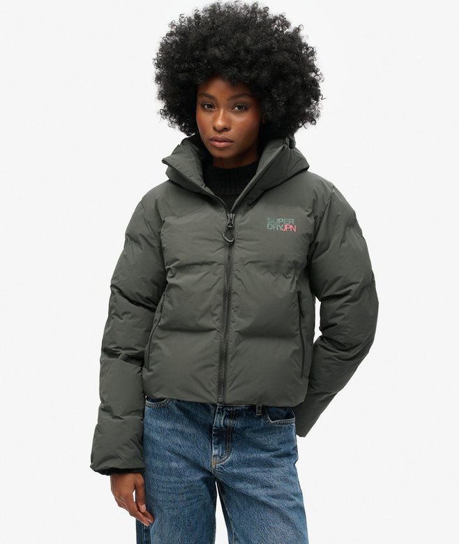 Superdry Cazadora Acolchada De Corte Cuadrado Con Capucha