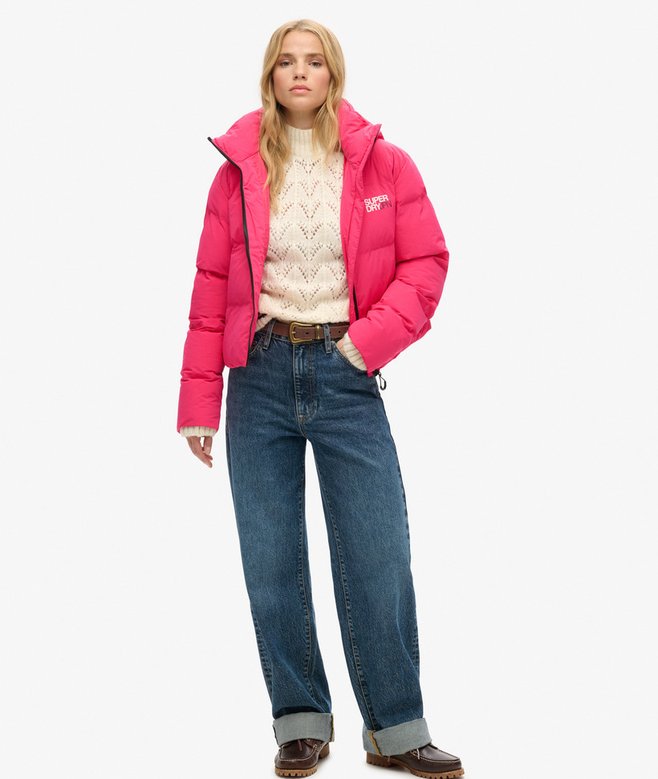 Superdry Cazadora Acolchada De Corte Cuadrado Con Capucha