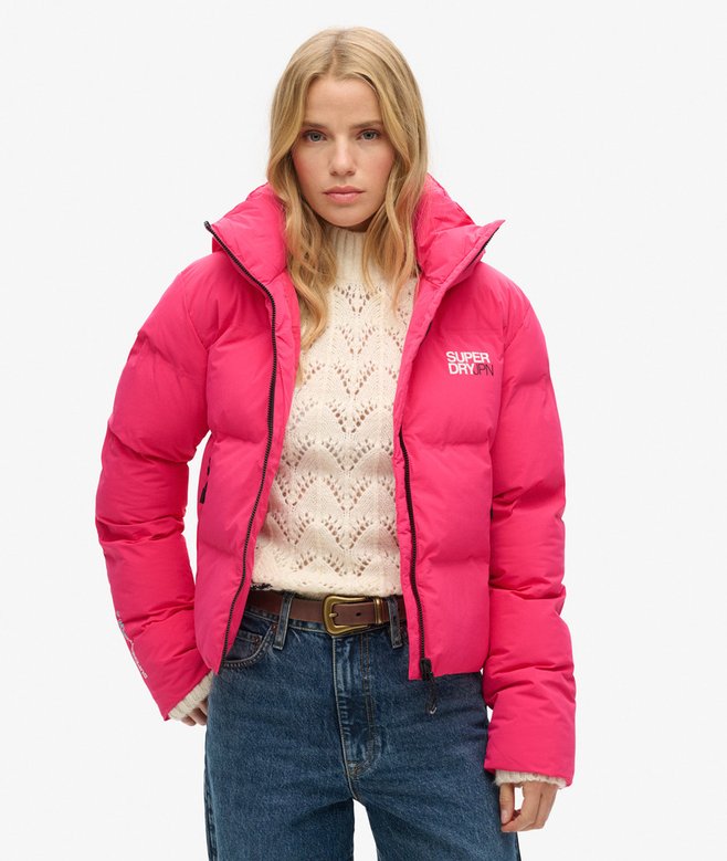 superdry Cazadora acolchada de corte cuadrado con capucha