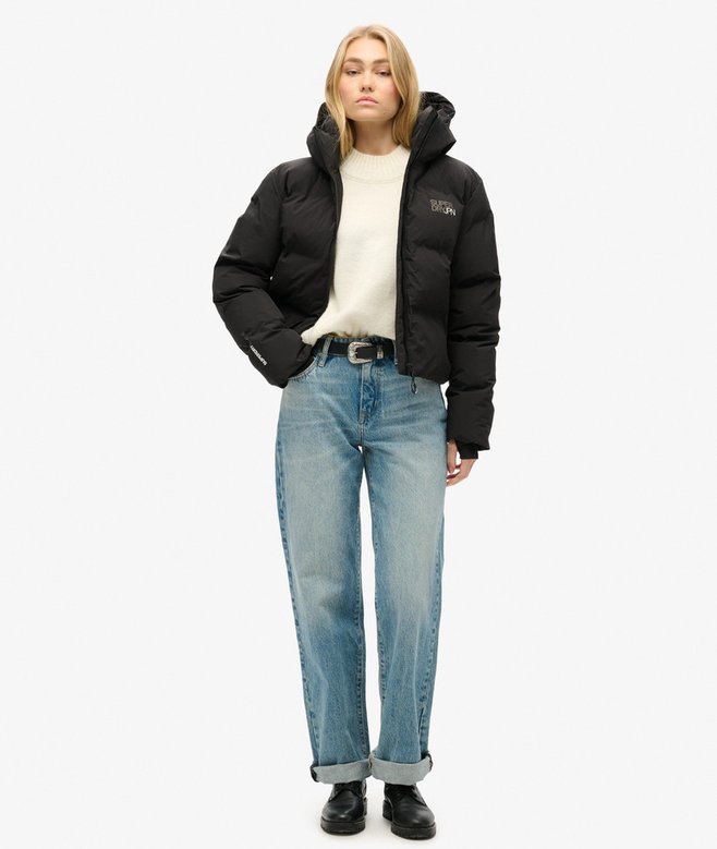 Superdry Cazadora Acolchada De Corte Cuadrado Con Capucha