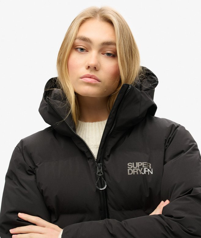 Superdry Cazadora Acolchada De Corte Cuadrado Con Capucha