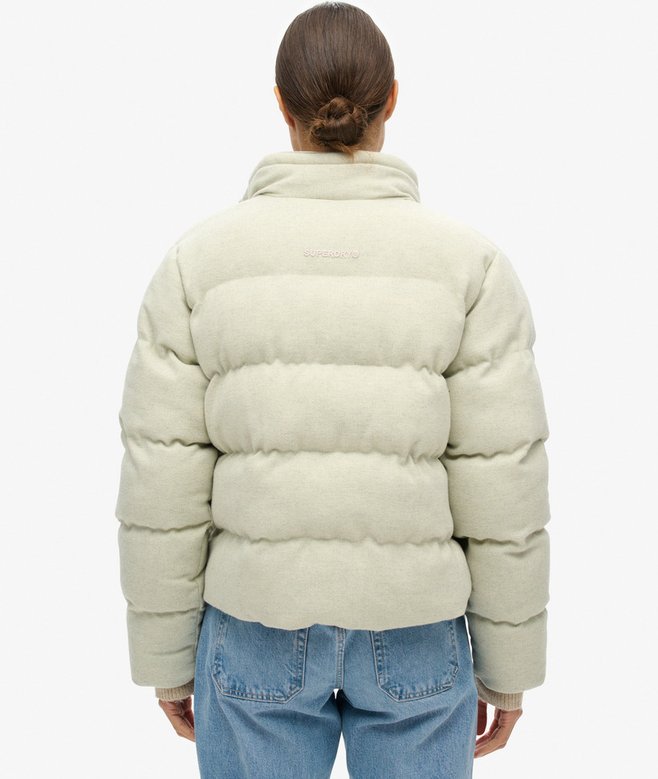Superdry Cazadora Acolchada De Corte Cuadrado De Tweed