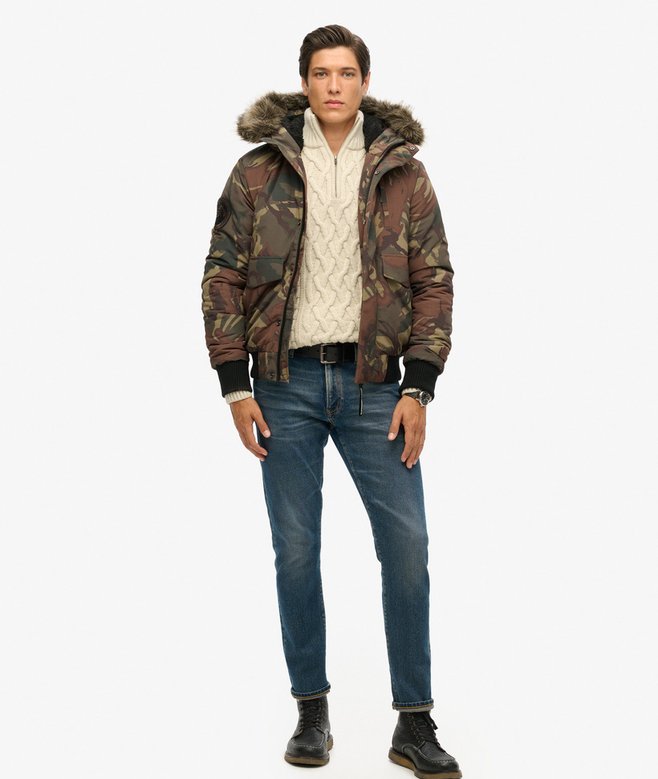 Superdry Cazadora Bómber Acolchada Con Capucha Everest