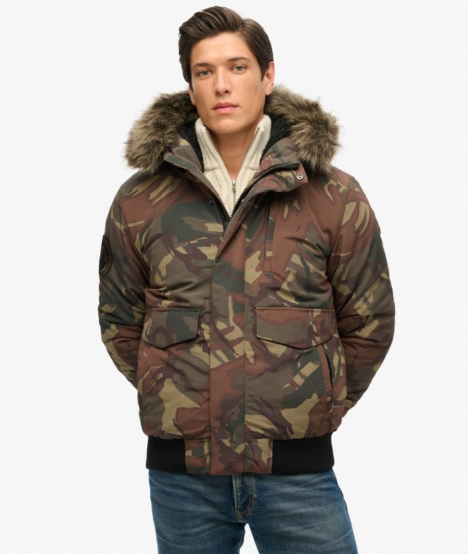 Superdry Cazadora Bómber Acolchada Con Capucha Everest