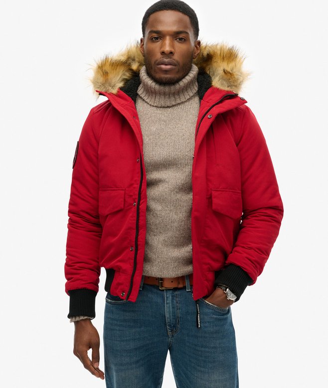 superdry Cazadora bómber acolchada con capucha Everest