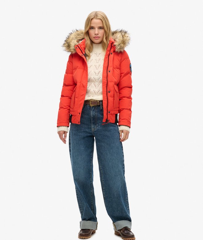 Superdry Cazadora Bómber Acolchada Con Capucha Everest