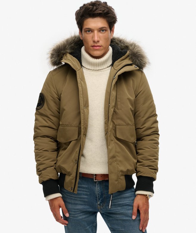 superdry Cazadora bómber acolchada con capucha Everest