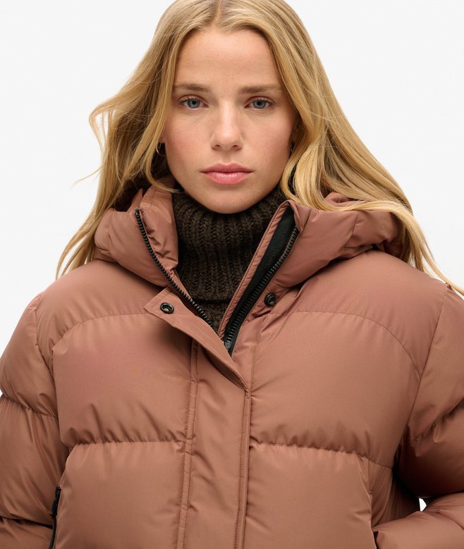 Superdry Cazadora Bómber Acolchada Con Capucha Sports