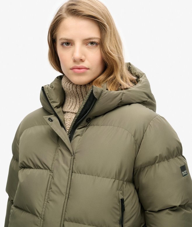 Superdry Cazadora Bómber Acolchada Con Capucha Sports