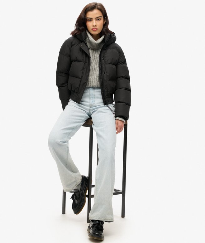 Superdry Cazadora Bómber Acolchada Con Capucha Sports