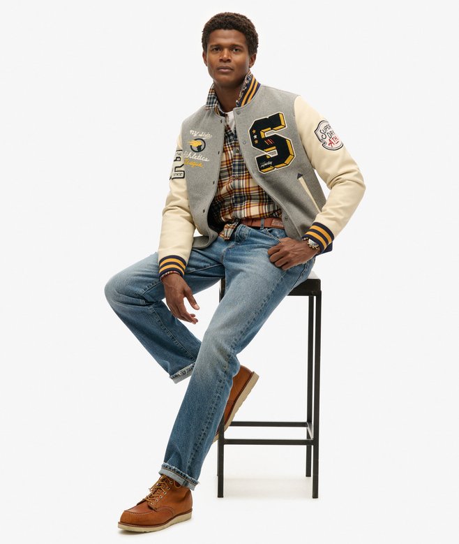 Superdry Cazadora Bómber Con Insignia Universitaria