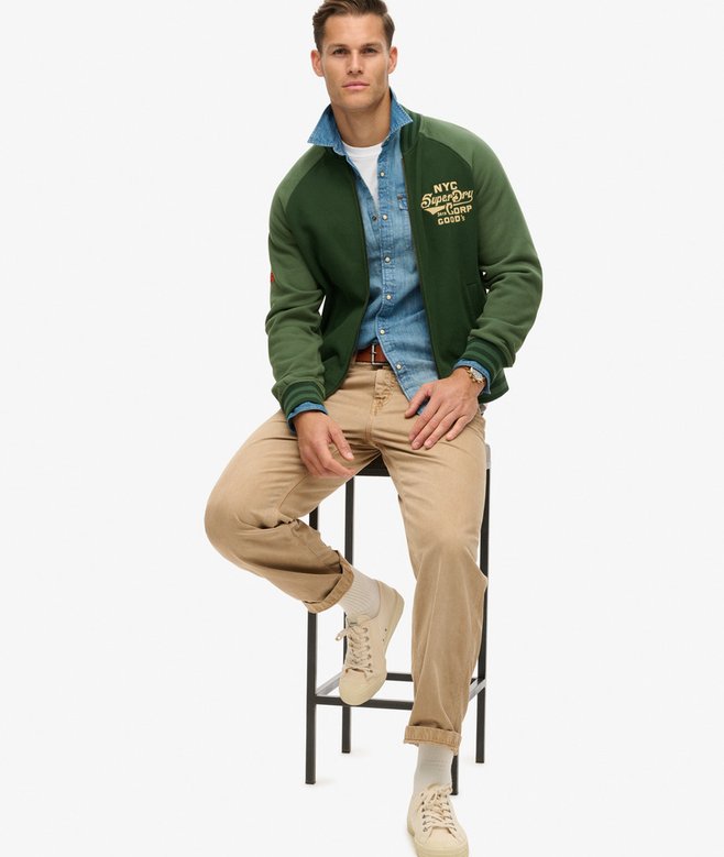 Superdry Cazadora Bómber De Punto Con Gráfico College