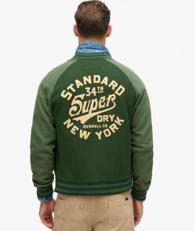 Superdry Cazadora Bómber De Punto Con Gráfico College