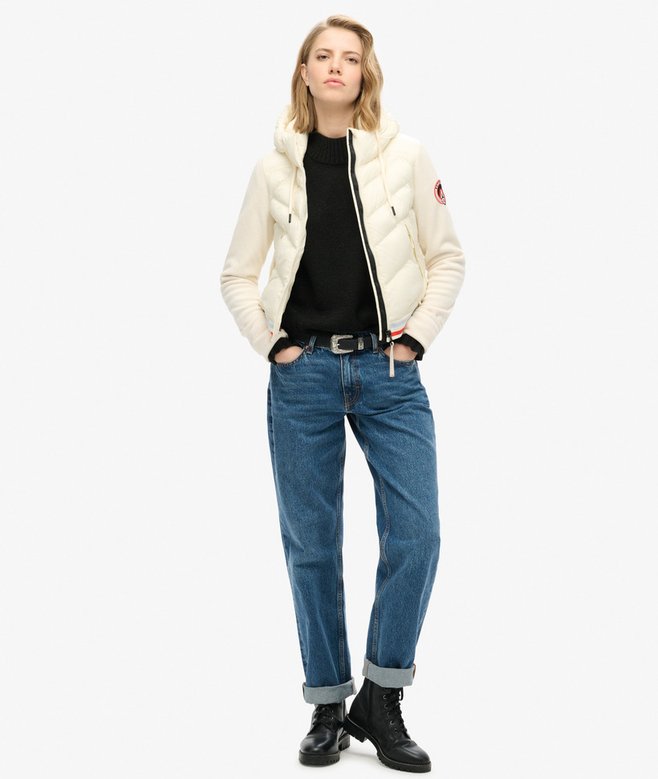 Superdry Cazadora Bómber Híbrida Con Capucha Storm Fuji