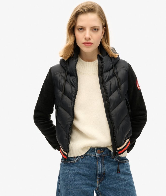 Superdry Cazadora Bómber Híbrida Con Capucha Storm Fuji