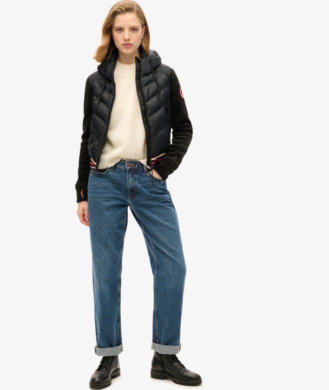 Superdry Cazadora Bómber Híbrida Con Capucha Storm Fuji