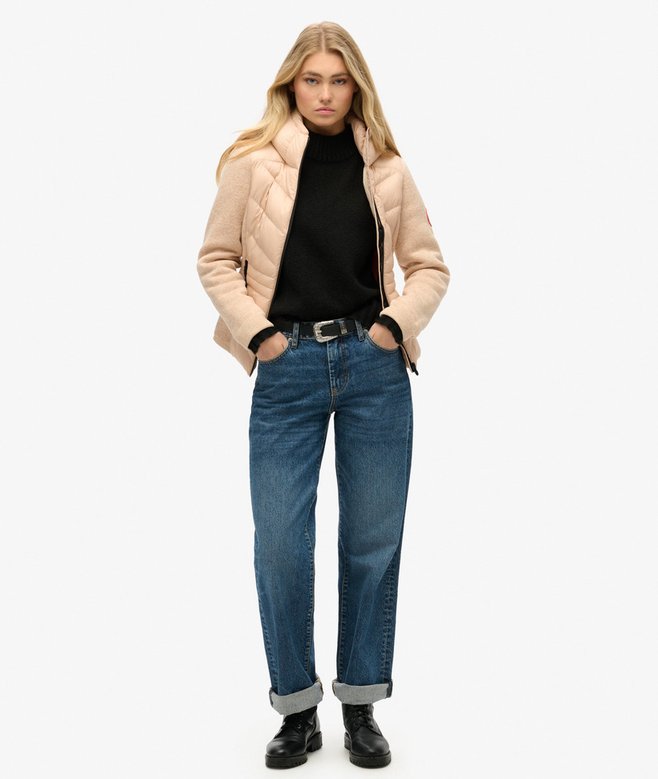 Superdry Cazadora Híbrida De Punto Con Capucha Storm