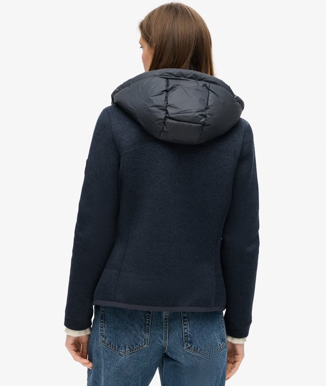 Superdry Cazadora Híbrida De Punto Con Capucha Storm