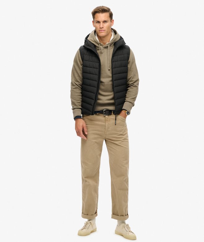 Superdry Chaleco Acolchado Deportivo Con Capucha Fuji