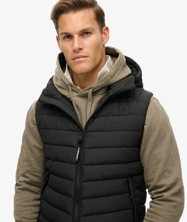 Superdry Chaleco Acolchado Deportivo Con Capucha Fuji