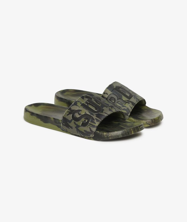 Superdry Chanclas De Piscina Veganas Con Estampado De Camuflaje