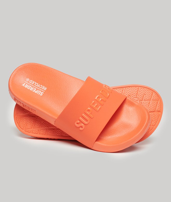 superdry Chanclas de piscina veganas con logotipo Code