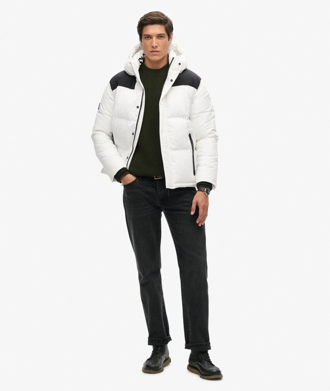 Superdry Chaqueta Acolchada De Corte Cuadrado Con Capucha