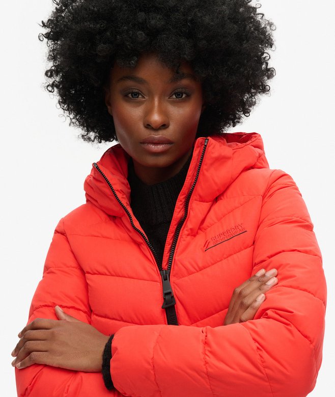 Superdry Chaqueta Acolchada De Microfibra Con Capucha