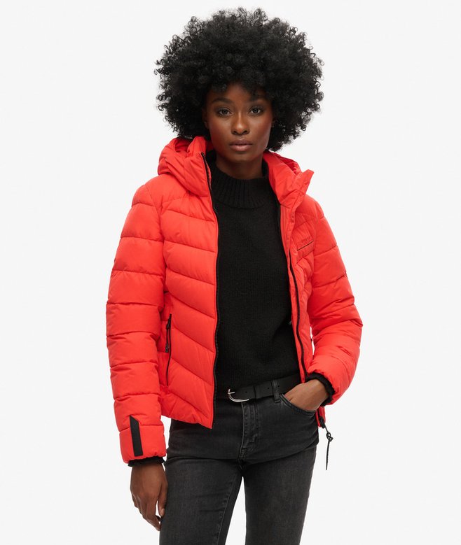 superdry Chaqueta acolchada de microfibra con capucha