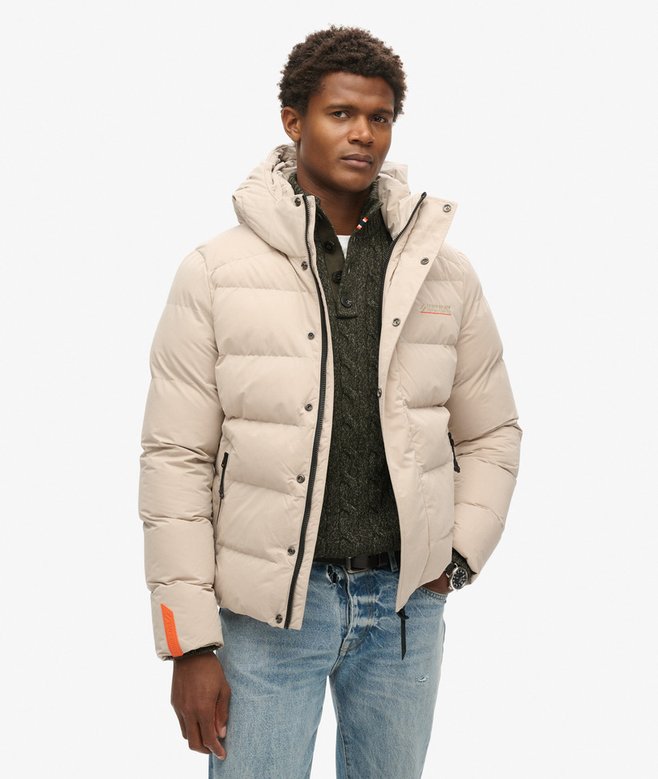 superdry Chaqueta acolchada de microfibra con capucha Sports