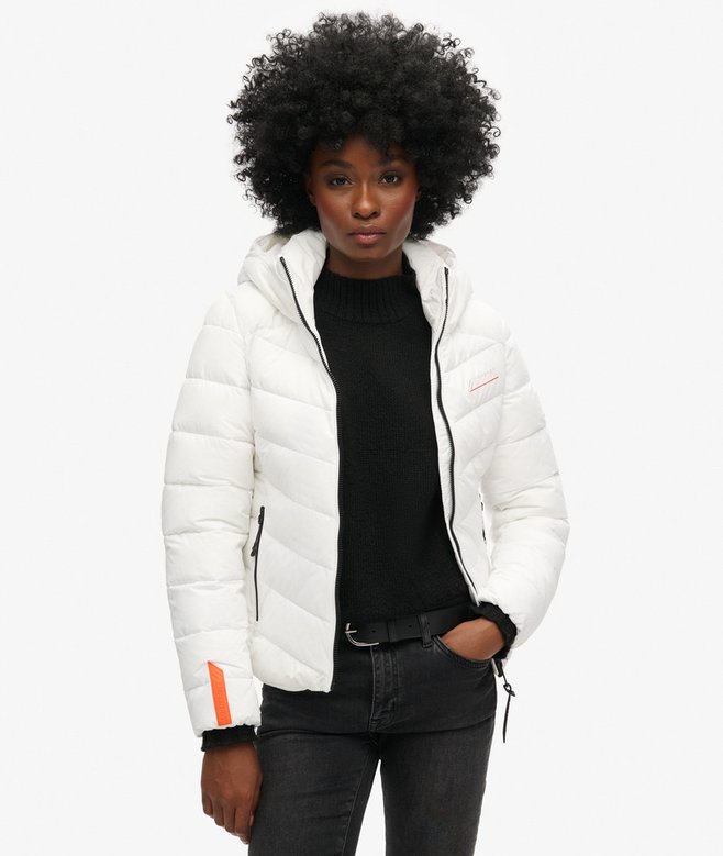 superdry Chaqueta acolchada de microfibra con capucha