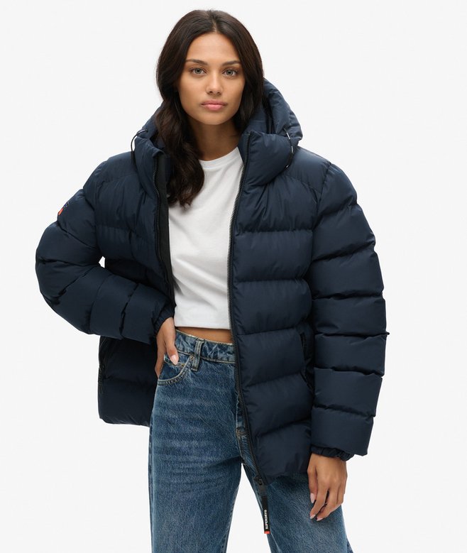 superdry Chaqueta acolchada extragrande con capucha Sports