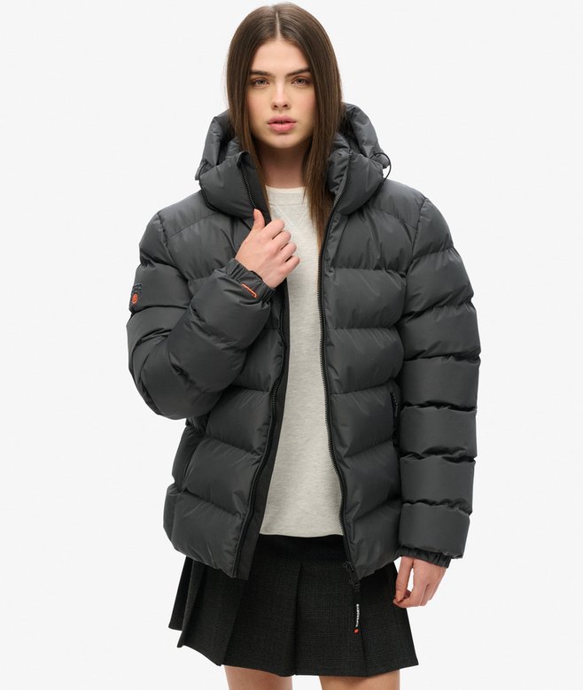 superdry Chaqueta acolchada extragrande con capucha Sports