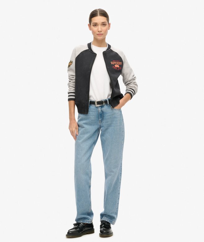 Superdry Chaqueta Bómber De Punto Gráfica College Script