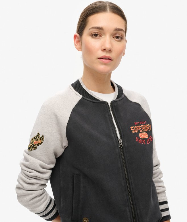 Superdry Chaqueta Bómber De Punto Gráfica College Script