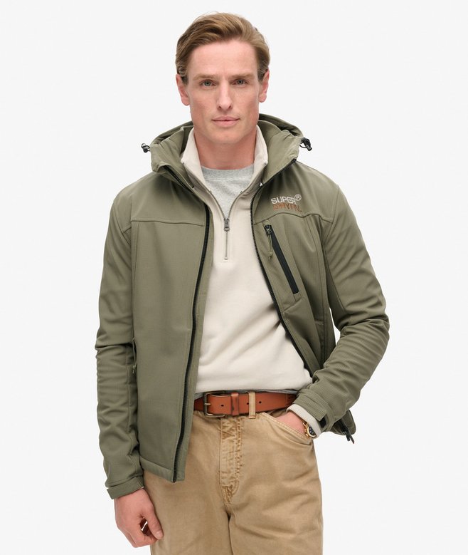 superdry Chaqueta con capucha de softshell Ripstop Trekker