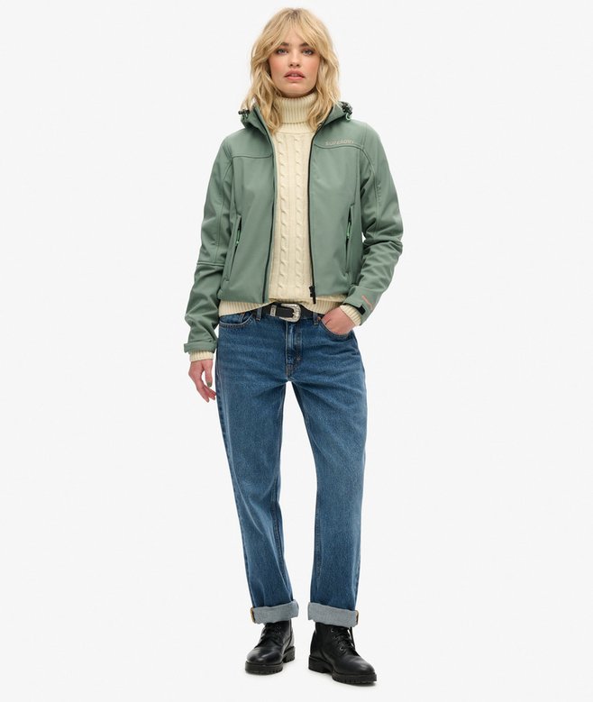 Superdry Chaqueta Con Capucha De Tejido Softshell Trekker